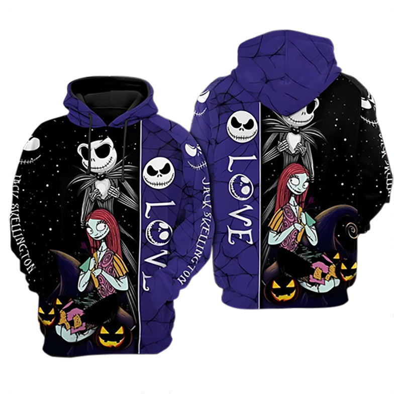 Jack Skellington Sally Couple Hoodie