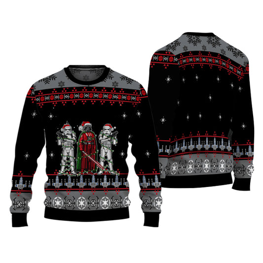 Stormtrooper Darth Vader Christmas Ugly Sweater Ugly Sweater