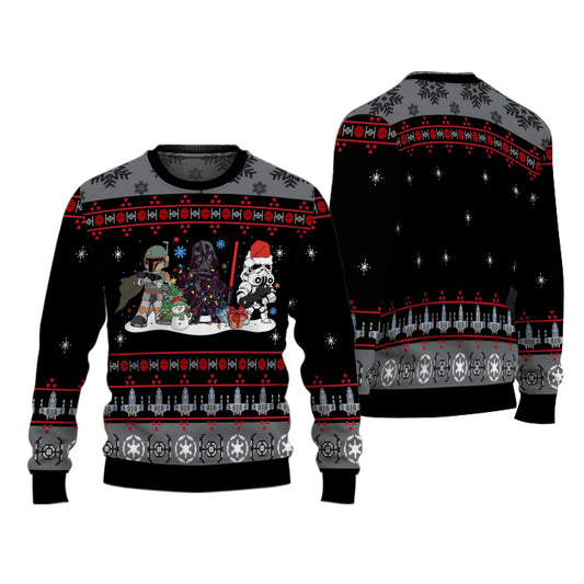 Stormtrooper Darth Vader Christmas Ugly Sweater Ugly Sweater