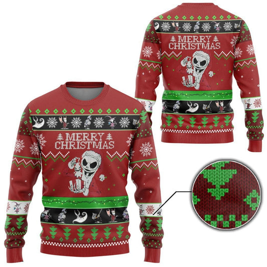 Nightmare Before Christmas Jack Skellington Ugly Sweater