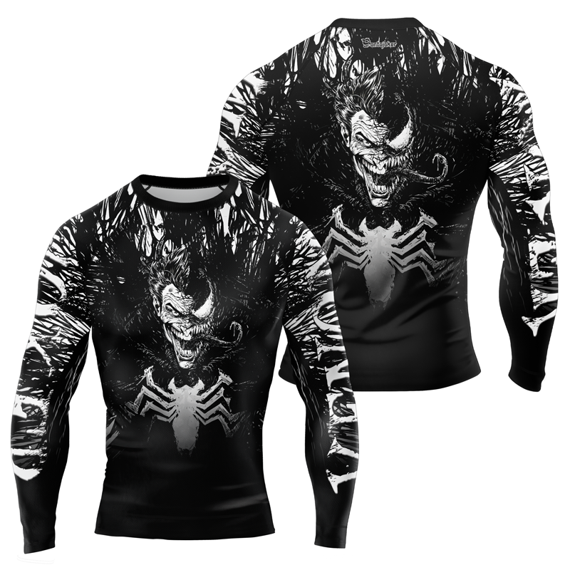 Venom Inside Joker Men's Long Sleeve Rash Guard