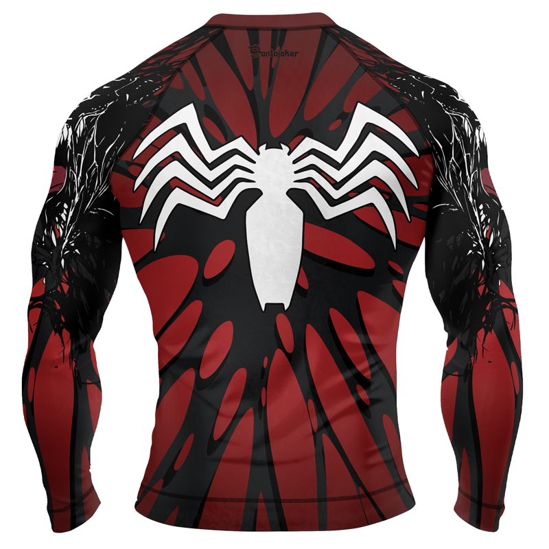 Symbiote Strike Men's Long Sleeve Rash Guard | Marvel Venom Rash Guard