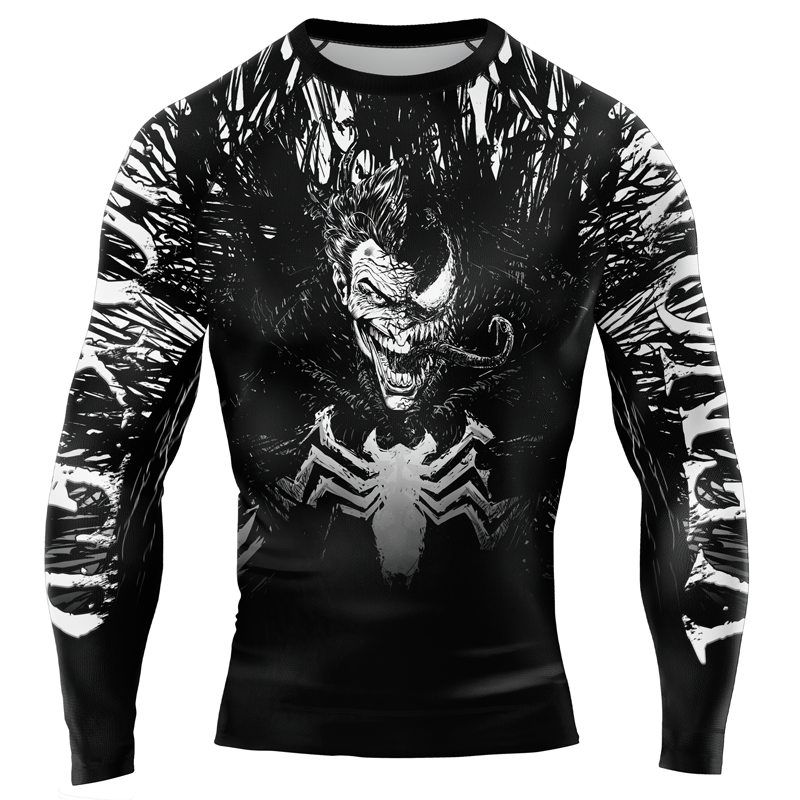 Venom Inside Joker Men's Long Sleeve Rash Guard