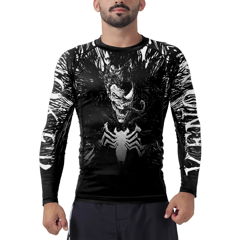 Venom Inside Joker Men's Long Sleeve Rash Guard