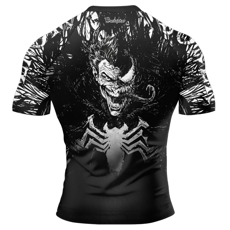 Venom Inside Joker Men's Short Sleeve Rash Guard