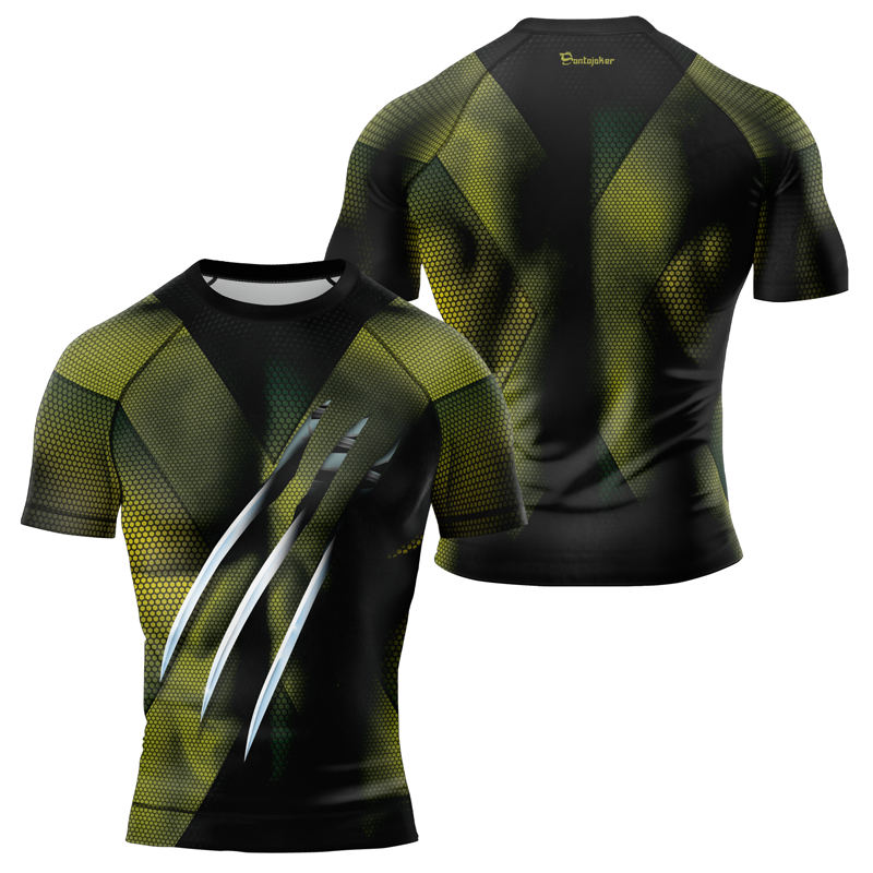 Adamantium Claws Men's Short Sleeve Rash Guard