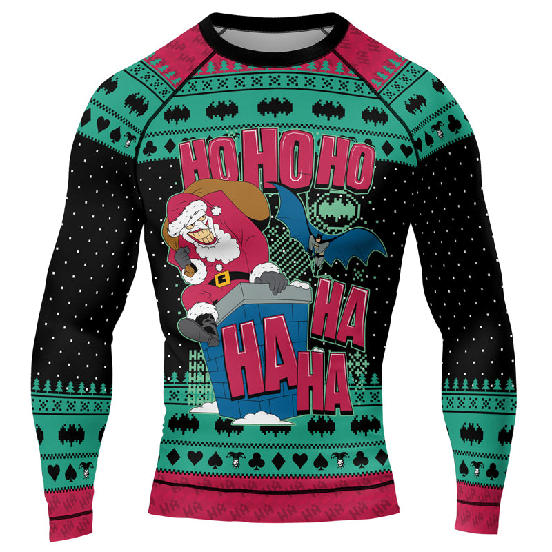 Ho Ho Ho Men's Long Sleeve Rash Guard