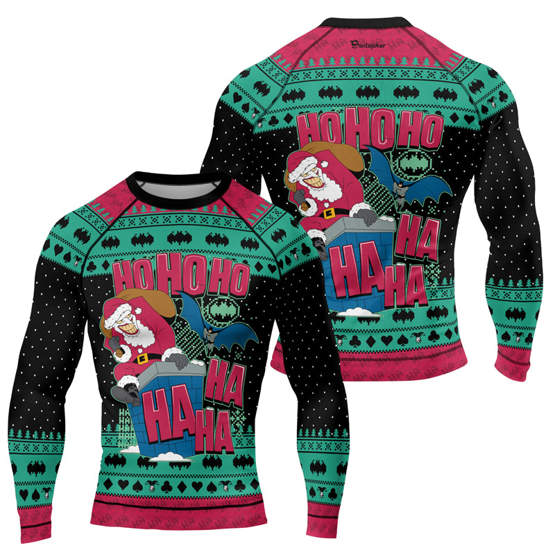 Ho Ho Ho Men's Long Sleeve Rash Guard