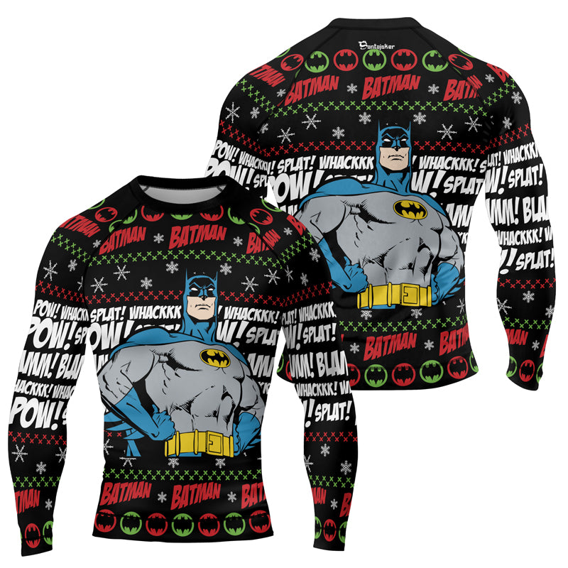 Batman Christmas Men's Long Sleeve Rash Guard