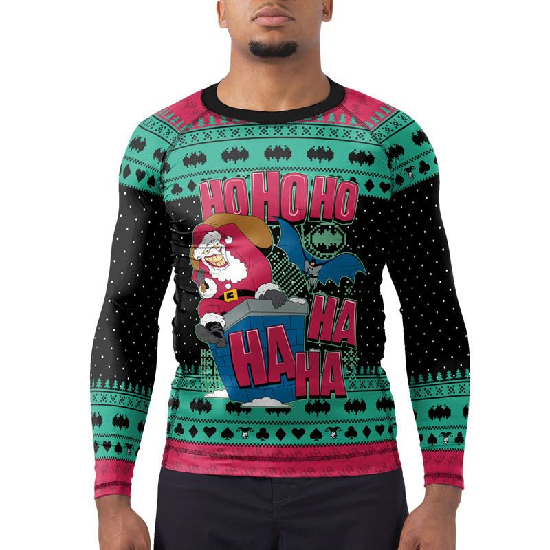 Ho Ho Ho Men's Long Sleeve Rash Guard