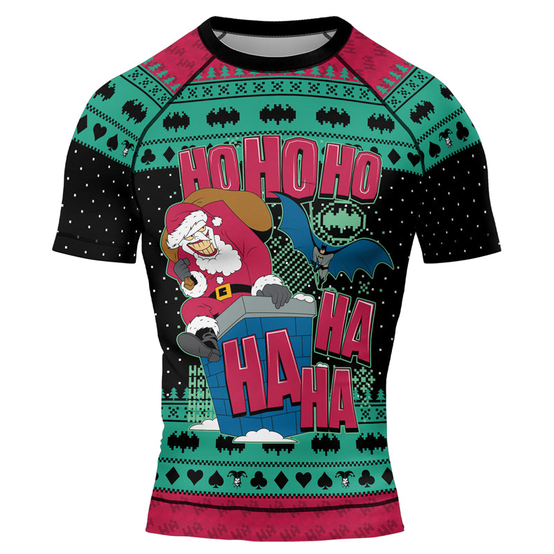 Ho Ho Ho Men's Short Sleeve Rash Guard