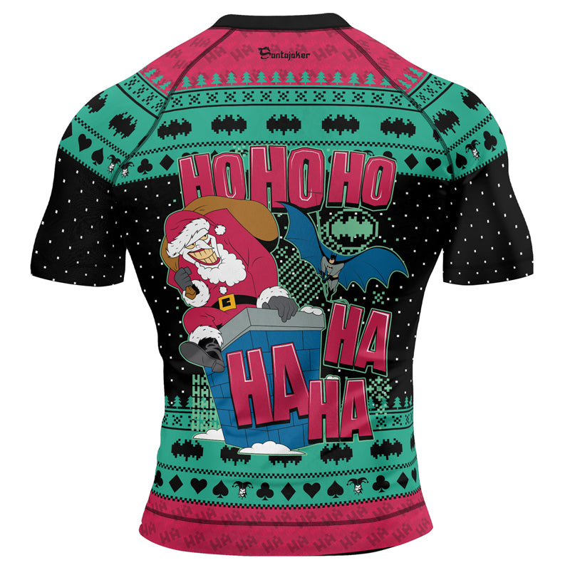 Ho Ho Ho Men's Short Sleeve Rash Guard