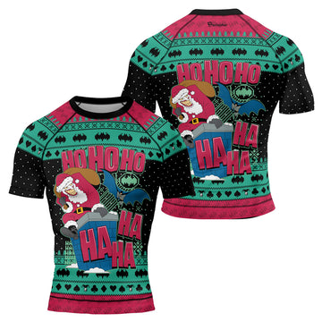 Ho Ho Ho Men's Short Sleeve Rash Guard