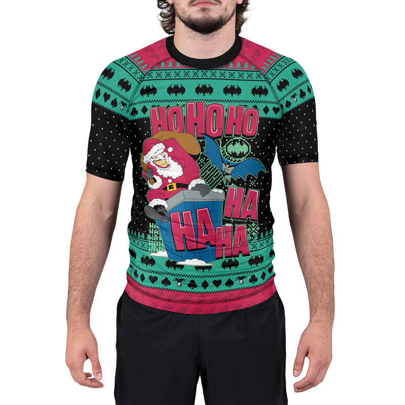 Ho Ho Ho Men's Short Sleeve Rash Guard