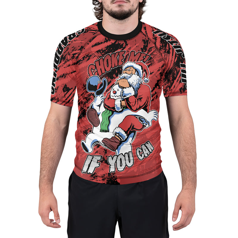 Choke Me If You Can Men's Short Sleeve Rash Guard