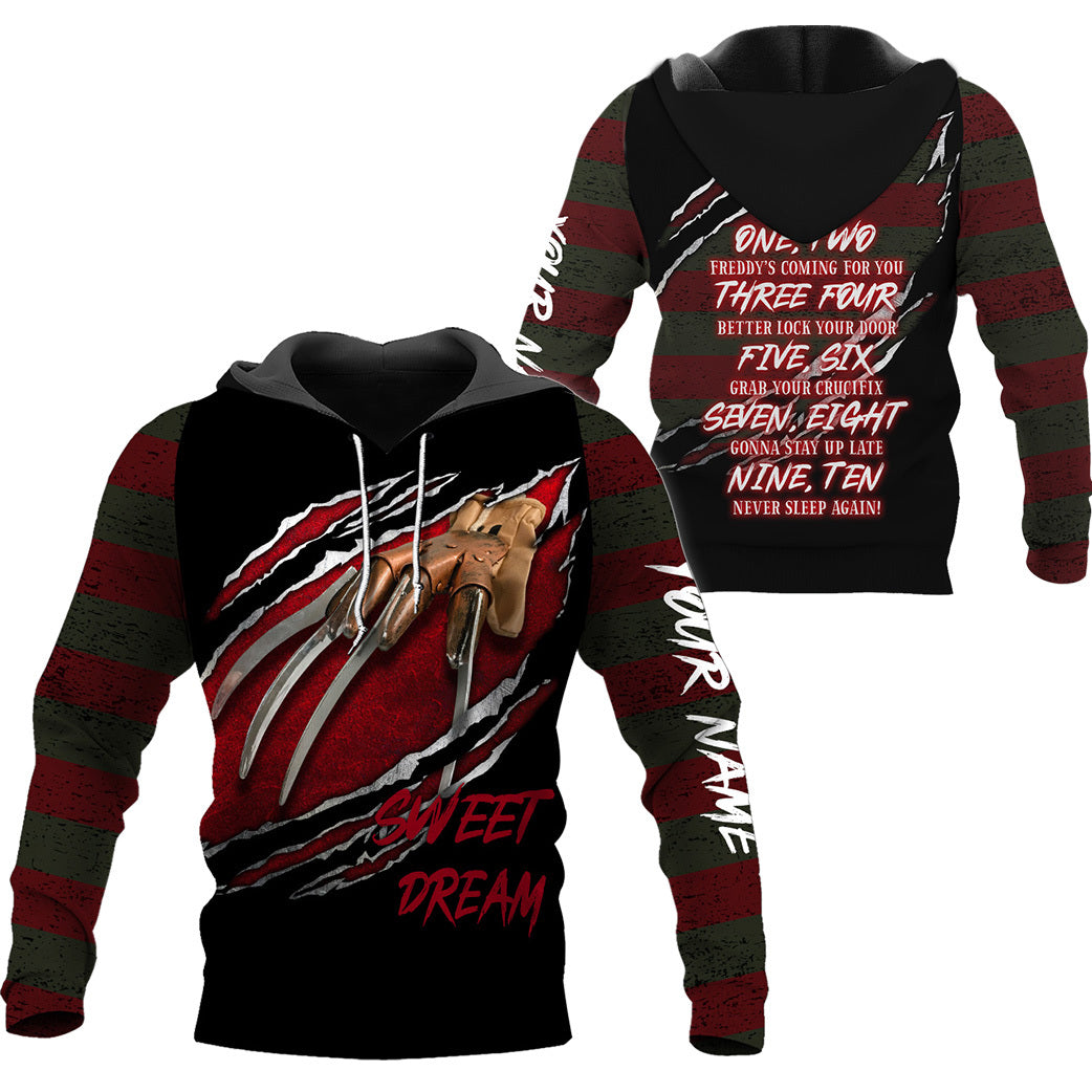 Personalize Sweet Dream Freddy's Coming For You Hoodie