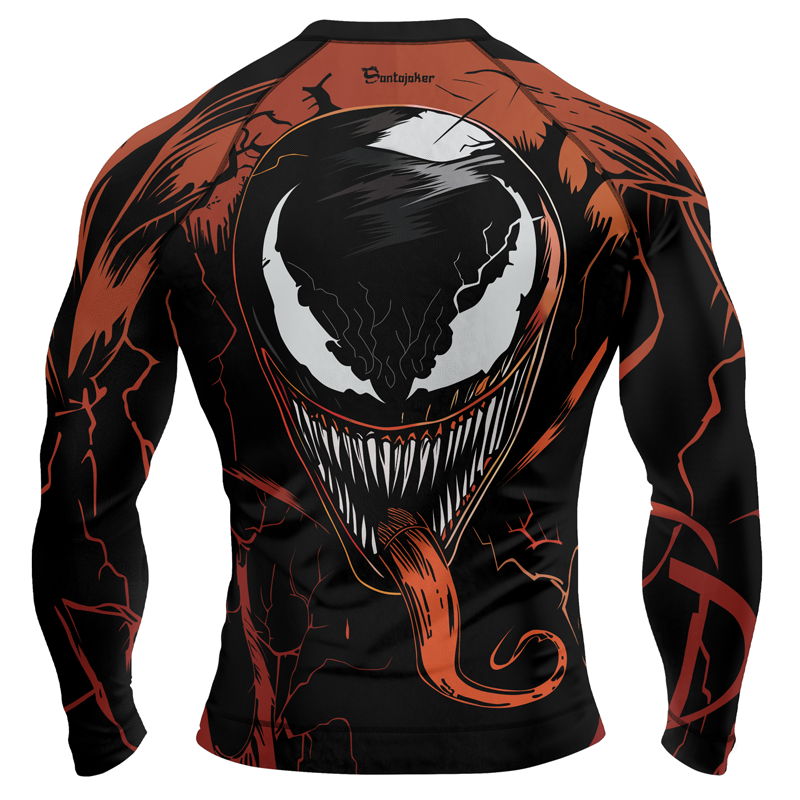 Venom's Rage Men's Long Sleeve Rash Guard | Marvel Venom Rash Guard