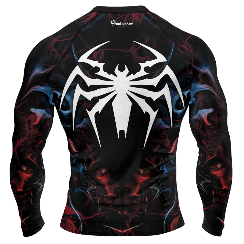 Symbiote Wrath Men's Long Sleeve Rash Guard | Marvel Venom Rash Guard