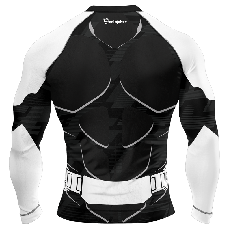 Dark Knight Battle Armor Men's Long Sleeve Rash Guard