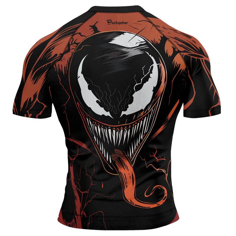 Venom's Rage Men's Short Sleeve Rash Guard | Marvel Venom Rash Guard