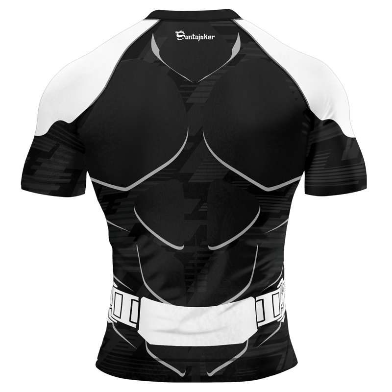 Dark Knight Battle Armor Men's Short Sleeve Rash Guard