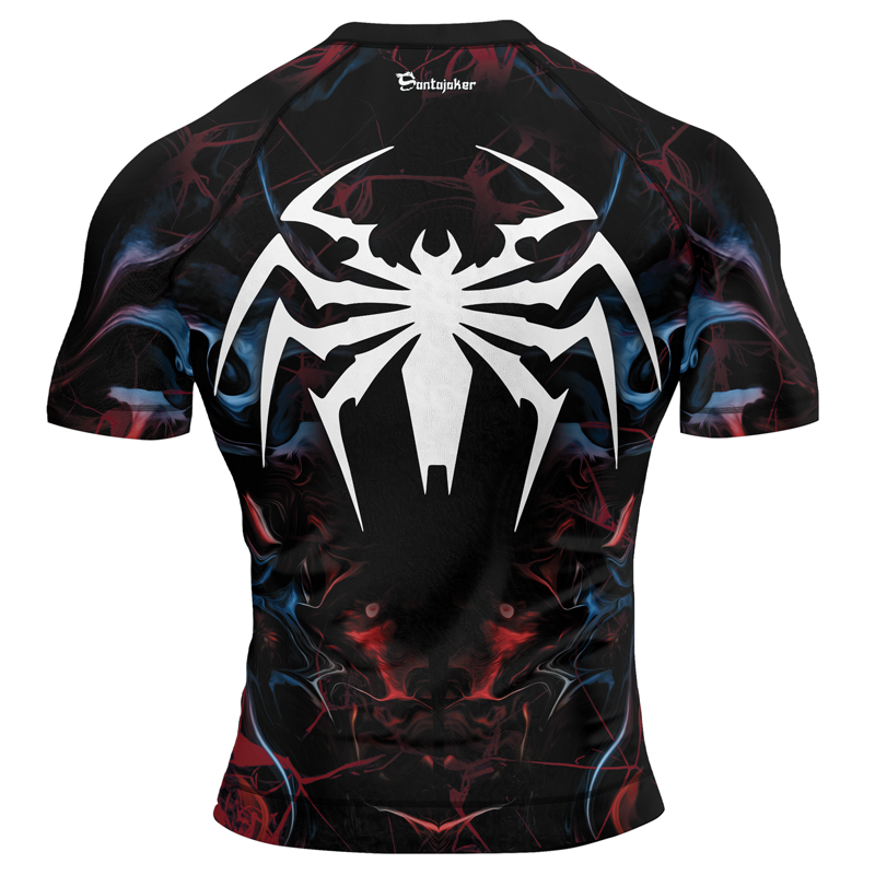 Symbiote Wrath Men's Short Sleeve Rash Guard | Marvel Venom Rashguard