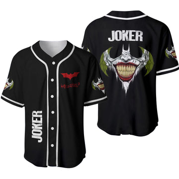 Batman Joker Why So Serious Horror Baseball Jersey