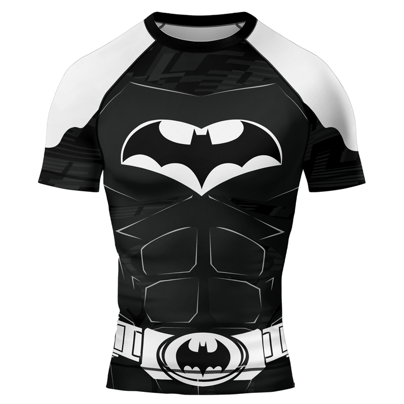 Dark Knight Battle Armor Men's Short Sleeve Rash Guard