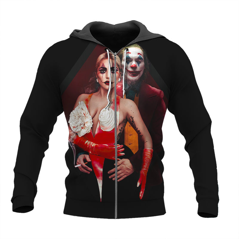 Joker Lady Gaga Zip Hoodie