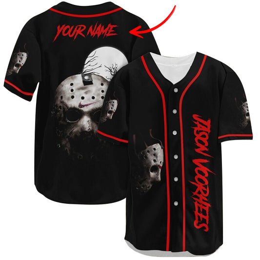 Personalized Jason Voorhees Moonlight Baseball Jersey