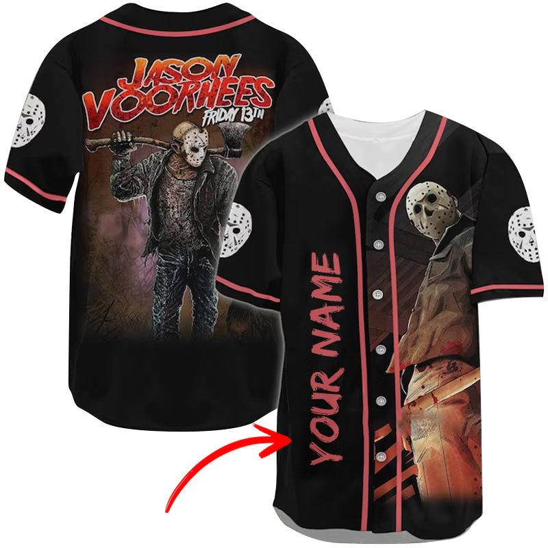 Personalized Jason Voorhees Baseball Jersey