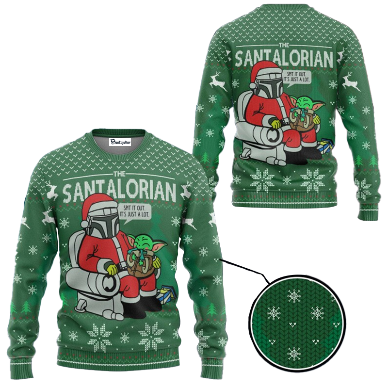 The Santalorian Baby Yoda Ugly Sweater