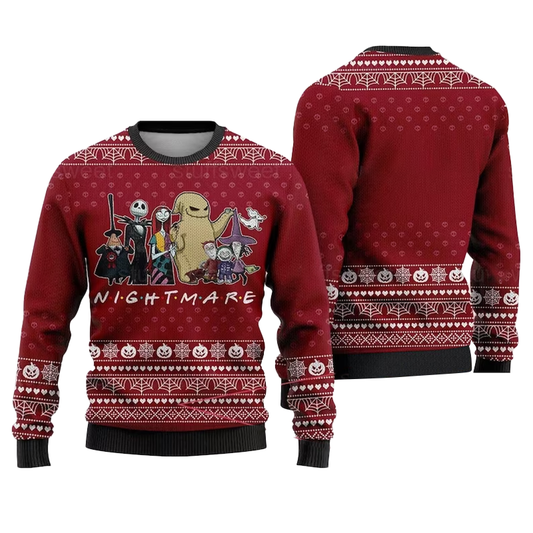 Nightmare Christmas Ugly Sweater