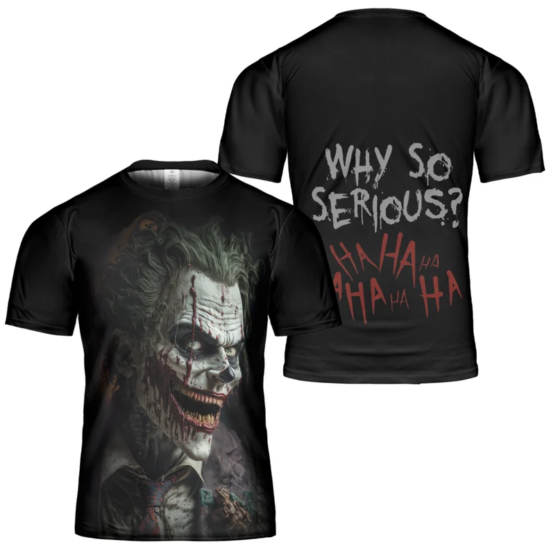Why So Serious Joker Black T-shirt 