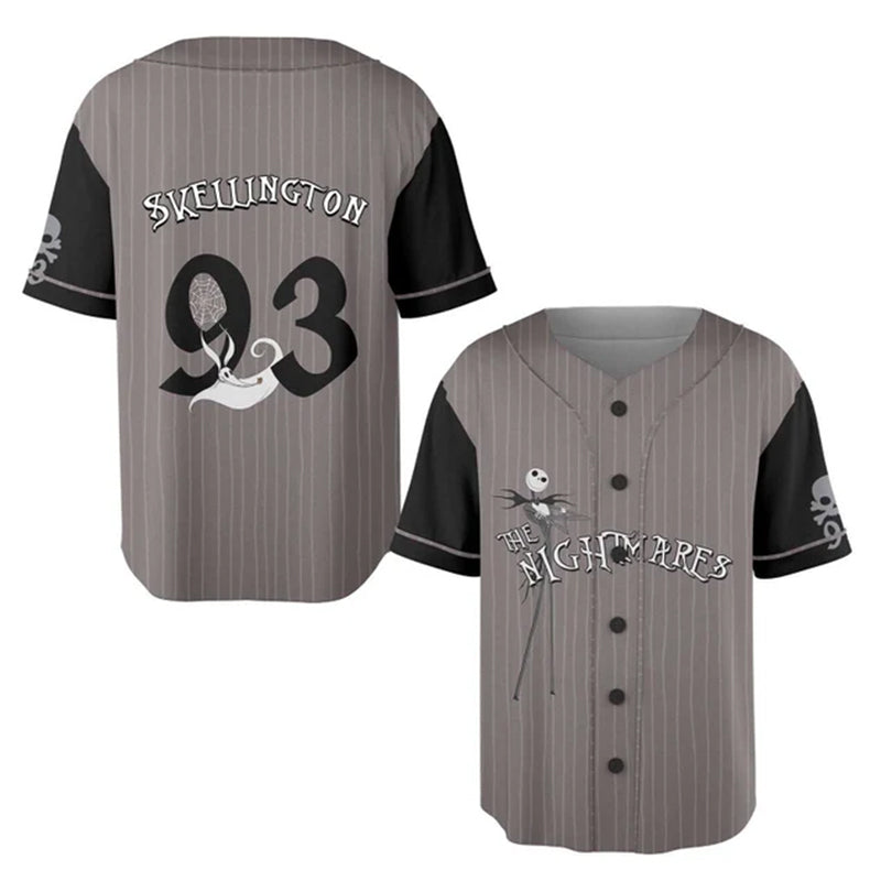 The Nightmare Jack Skellington Zero Dog 93 Baseball Jersey