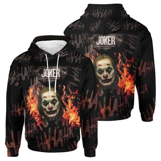 The Joker Put On A Happy Face Black Hoodie