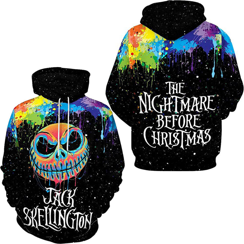 Jack Skelington Colorful Hoodie