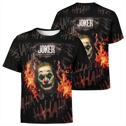 The Joker Put On A Happy Face Black T-shirt