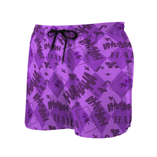 Joker Poker Ha Ha Ha Purple Hawaii Shorts