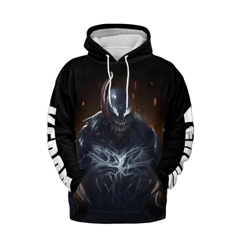 Venom Graphic Black Hoodie