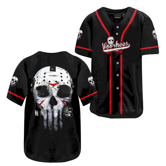 Jason Voorhees Welcome To Camp Crystal Lake Baseball Jersey