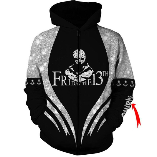 Personalized Friday The 13th Jason Voorhees Zip Hoodie