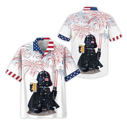 Darth Vader Independence Day Hawaiian Shirt