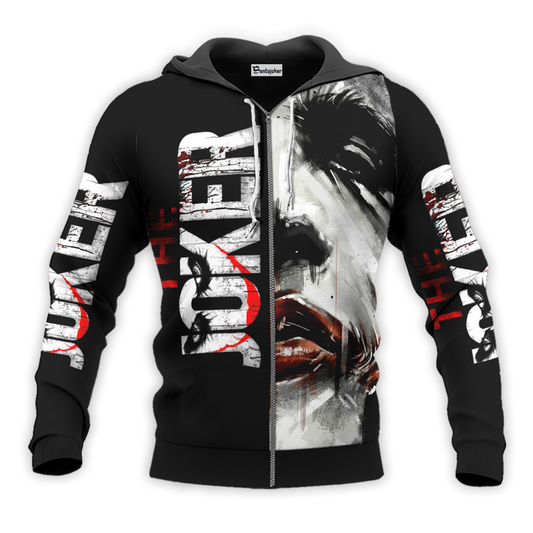 The Joker Face Zip Hoodie