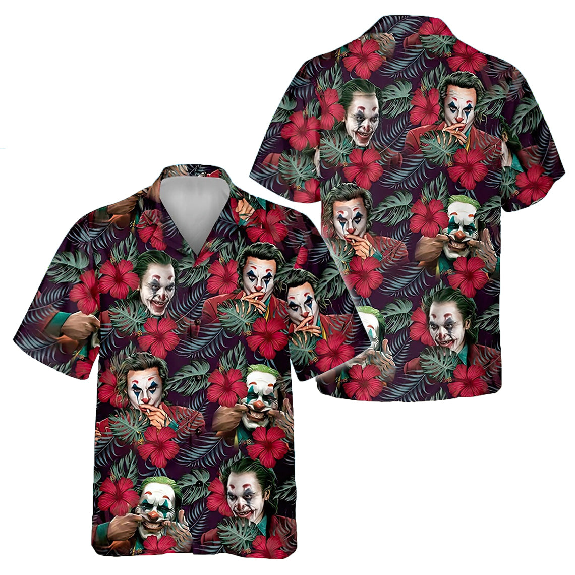 Joker Hibiscus Palm Hawaiian Shirt