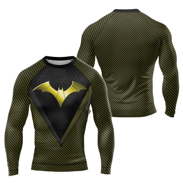 Bronze Bat Wing Men's Long Sleeve Rash Guard