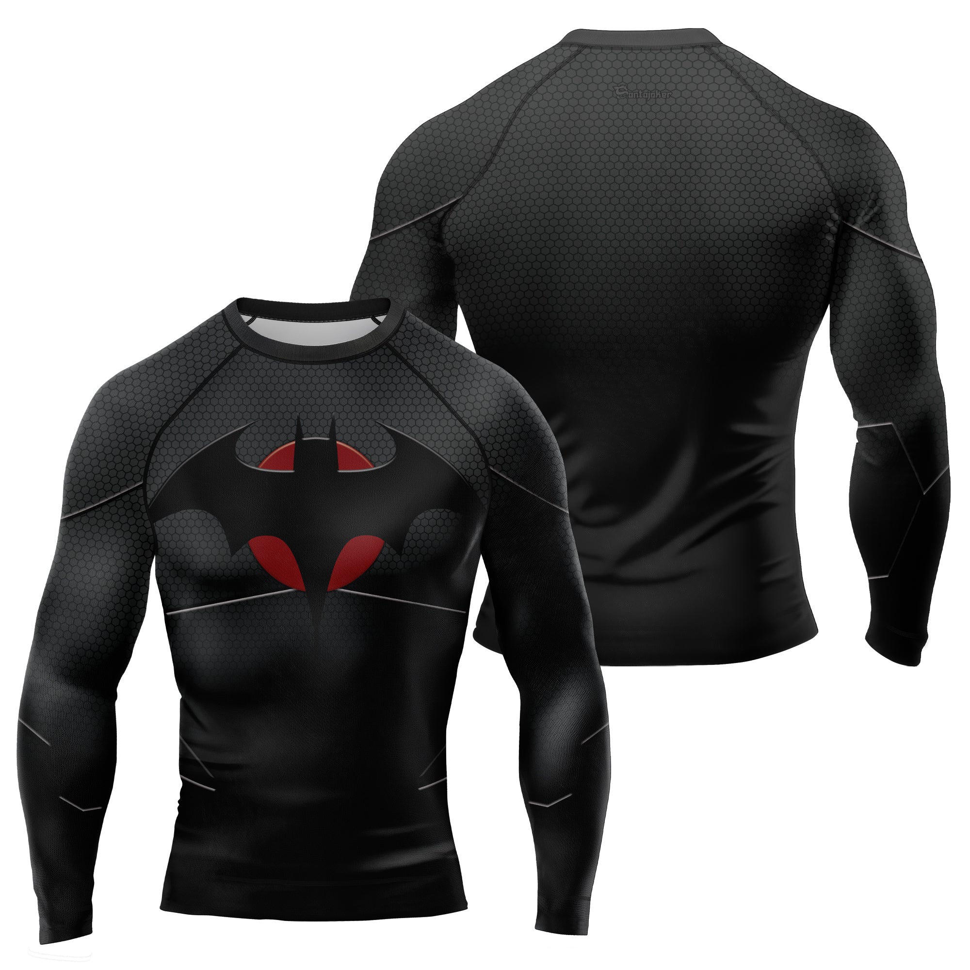 Bloodmoon Bat Men's Long Sleeve Rash Guard