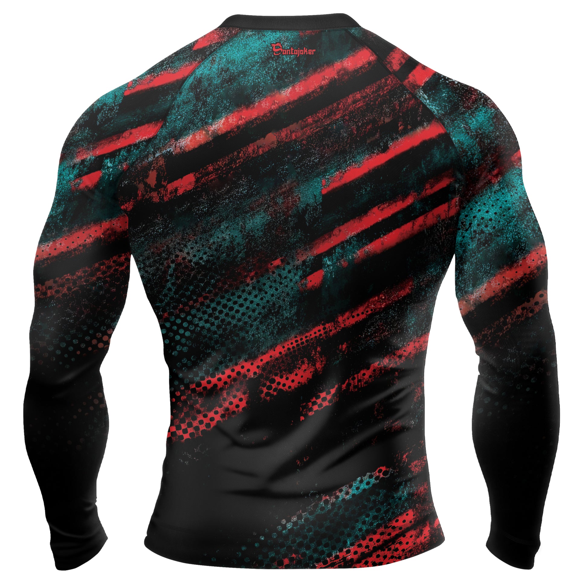 Red Kryptonite Superman Men's Long Sleeve Rash Guard