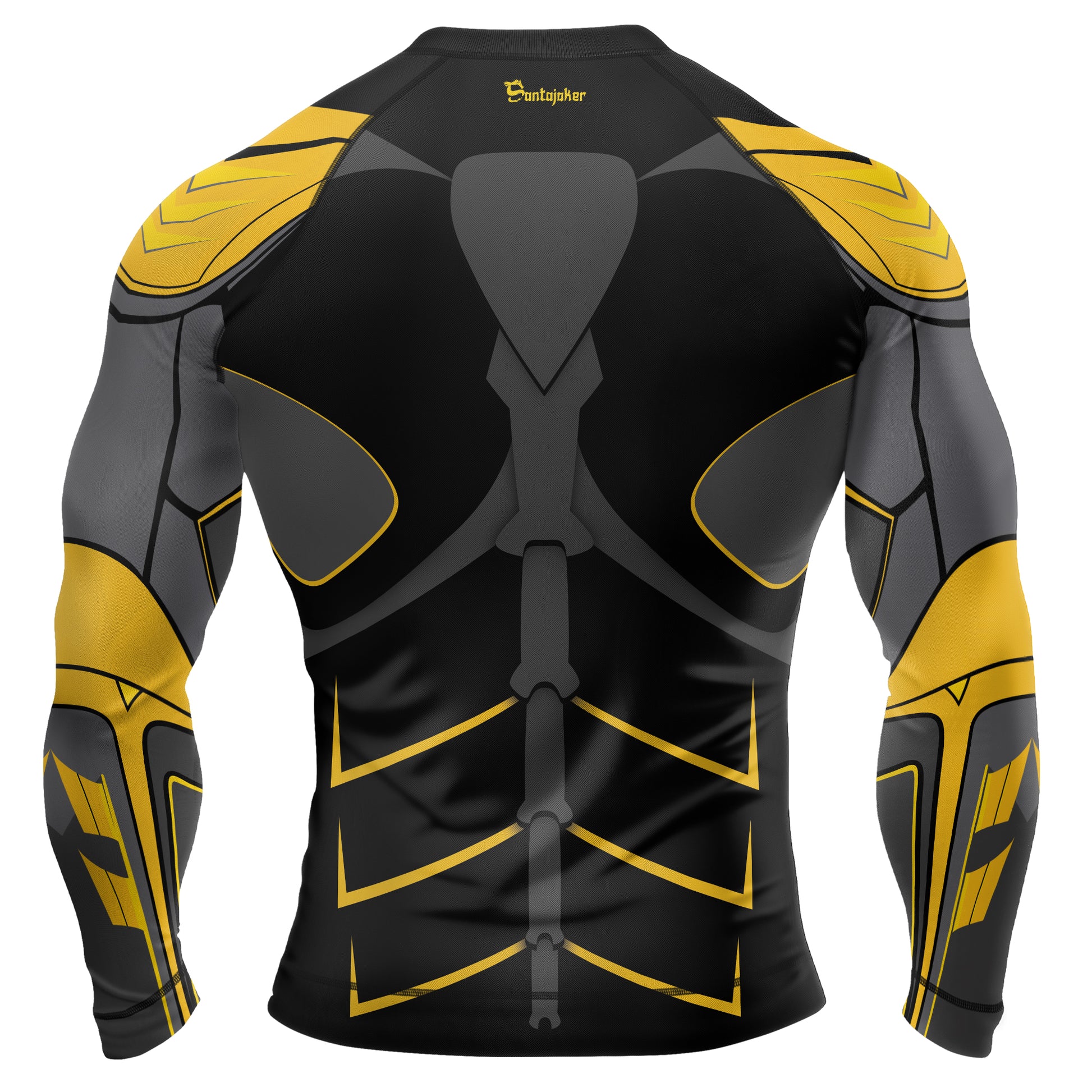 Yellow Bat Knight Armor Men's Long Sleeve Rash Guard | Rash Guard