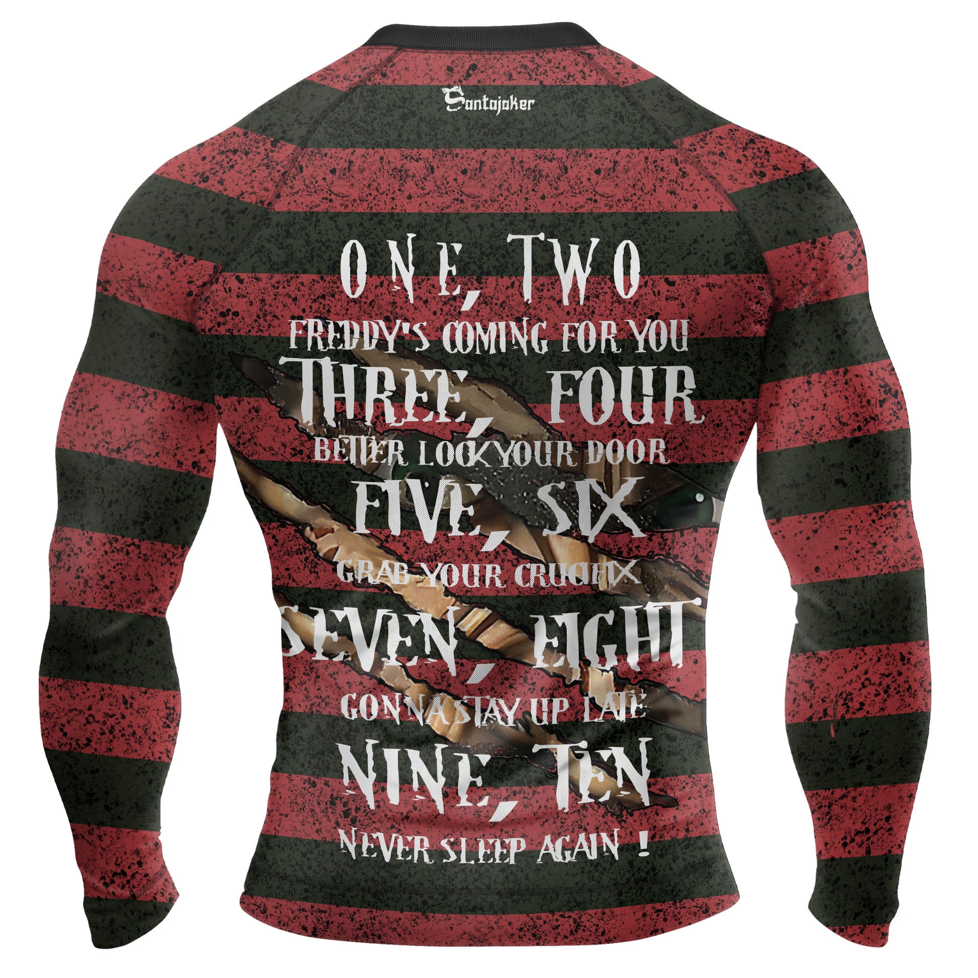 Freddy Krueger Sweet Dreams Men's Long Sleeve Rash Guard